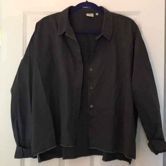 Good Luck Gem Tops - Nordstrom Oversized grey button up